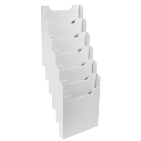   Prospektustartó Exacompta/Multiform A/4 fali 6 rekeszes álló világosszürke