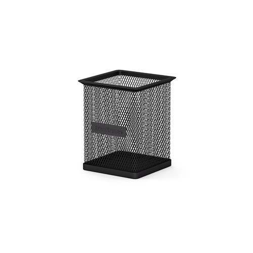 Írószertartó ErichKrause fémhálós 8x9.5 cm fekete