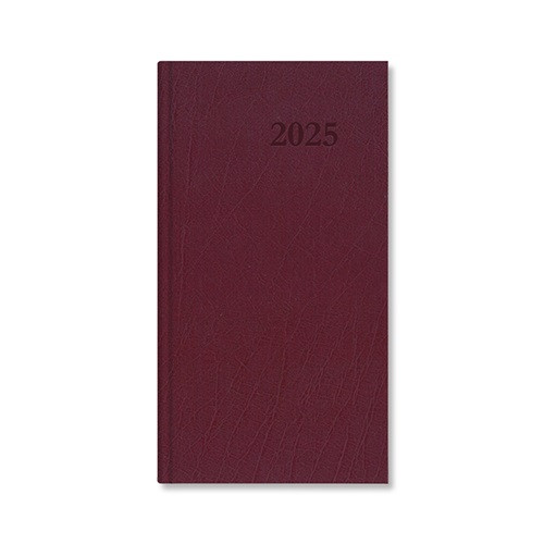 Határidőnapló Period Standard Zsebnaptár álló bordó műbőr 2025