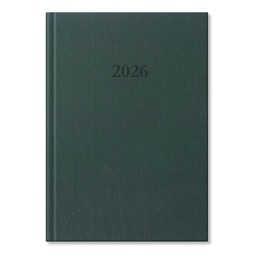 Határidőnapló Period Standard A/5 napi zöld műbőr 2026