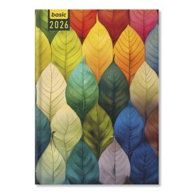 Határidőnapló Period Basic A/5 napi Leaves papír 2026 Határidőnapló Period Basic A/5 napi Leaves papír 2026