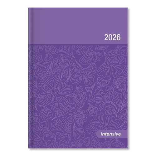 Határidőnapló Period Intensive A/5 napi lila lakk papír 2026