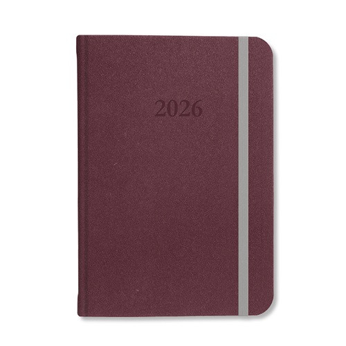 Határidőnapló Period Velour A/5 napi gumis lila 2026