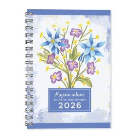 Határidőnapló Period A/5 heti önismereti kék 2026