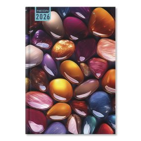 Határidőnapló Period Neon B/6 heti Pebbles papír 2026