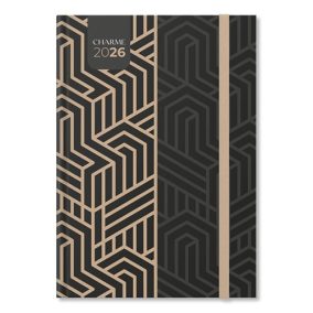 Határidőnapló Period Charme A/5 napi Gold papír 2026