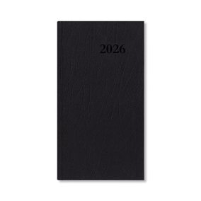   Határidőnapló Period Standard Zsebnaptár álló fekete műbőr 2026