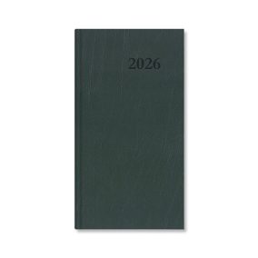   Határidőnapló Period Standard Zsebnaptár álló zöld műbőr 2026