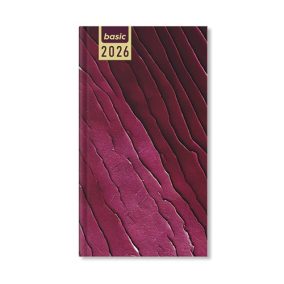   Határidőnapló Period Basic Zsebnaptár álló Purple papír 2026