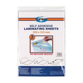 Öntapadós laminálófólia Centrum 220x310 mm 3 db/csomag Öntapadós laminálófólia Centrum 220x310 mm 3 db/csomag