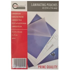   Lamináló fólia Recosystem 216x154 mm A/5 75 mic. 100 lap/csomag