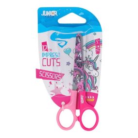 Olló Impreso cuts Junior unikornis, 12 cm iskola Olló Impreso cuts Junior unikornis, 12 cm iskola