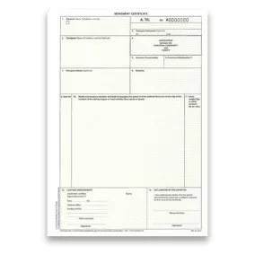 Szállítási bizonyítvány (Török) 2 pld-os